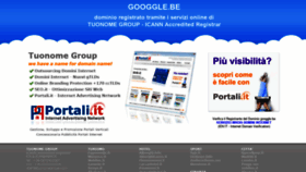 What Googgle.be website looked like in 2020 (4 years ago)