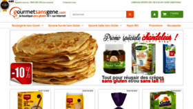 What Gourmetsansgene.com website looked like in 2020 (4 years ago)