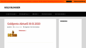 What Goldblogger.de website looked like in 2020 (4 years ago)