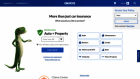 What Geico.co website looked like in 2020 (4 years ago)