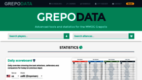 What Grepodata.com website looked like in 2020 (4 years ago)