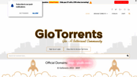 What Glotorrents.unblocked.wtf website looked like in 2020 (4 years ago)