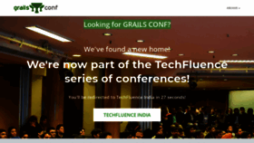 What Grailsconf.in website looked like in 2020 (4 years ago)