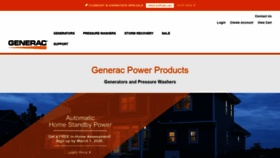 What Generacpowerproducts.com website looked like in 2020 (4 years ago)
