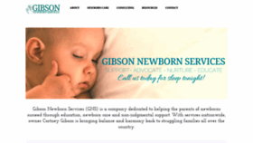 What Gibsonnewbornservices.com website looked like in 2020 (4 years ago)