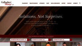 What Gallaghersharp.com website looked like in 2020 (4 years ago)