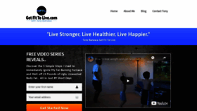 What Getfittolive.com website looked like in 2020 (4 years ago)