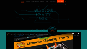 What Gamingpartybus.co.uk website looked like in 2020 (4 years ago)
