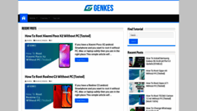 What Genkes.com website looked like in 2020 (4 years ago)