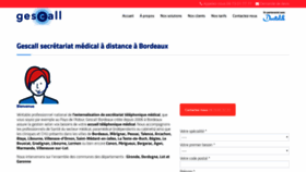 What Gescall-bordeaux.fr website looked like in 2020 (4 years ago)