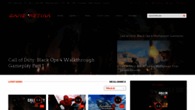 What Gameretina.com website looked like in 2020 (4 years ago)