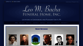 What Gaut-bachafuneralhomeinc.com website looked like in 2020 (4 years ago)