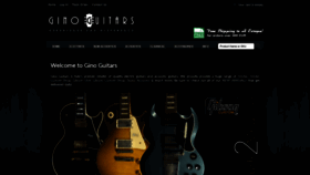 What Ginoguitars.com website looked like in 2020 (4 years ago)