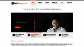 What Getaprogrammer.co.in website looked like in 2020 (4 years ago)