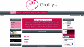 What Gratify.co.nz website looked like in 2020 (4 years ago)