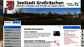 What Grossraeschen.de website looked like in 2020 (4 years ago)