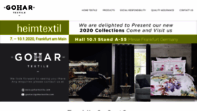 What Gohartextile.com website looked like in 2020 (4 years ago)