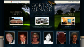 What Gortonmenardfuneralhome.com website looked like in 2020 (4 years ago)