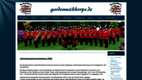 What Gardemusikkorps.de website looked like in 2020 (4 years ago)
