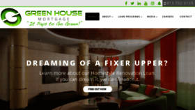 What Greenhousemortgage.com website looked like in 2020 (4 years ago)
