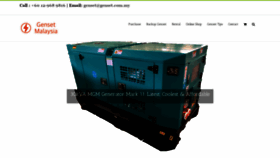 What Genset.com.my website looked like in 2020 (4 years ago)