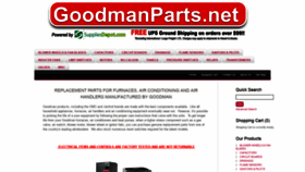 What Goodmanparts.net website looked like in 2020 (4 years ago)