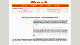 What Gshou.com.br website looked like in 2020 (4 years ago)