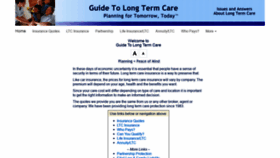 What Guidetolongtermcare.com website looked like in 2020 (4 years ago)