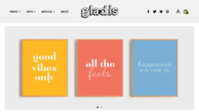 What Glad.is website looked like in 2020 (4 years ago)