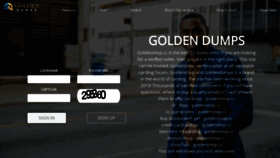 What Goldenshop.cc website looked like in 2020 (4 years ago)