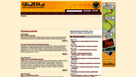 What Geozeta.pl website looked like in 2020 (4 years ago)