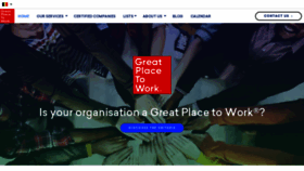 What Greatplacetowork.be website looked like in 2020 (4 years ago)