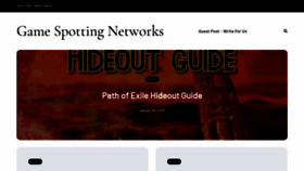 What Gamespottingnetworks.com website looked like in 2020 (4 years ago)