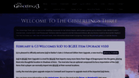 What Gibberlings3.net website looked like in 2020 (4 years ago)