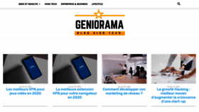 What Geniorama.com website looked like in 2020 (4 years ago)