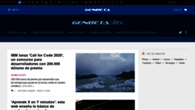 What Genbetadev.com website looked like in 2020 (4 years ago)