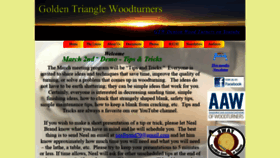 What Goldentrianglewoodturners.org website looked like in 2020 (4 years ago)