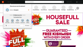 What Grofers.com website looked like in 2020 (4 years ago)