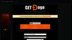What Getdogecoins.com website looked like in 2020 (4 years ago)