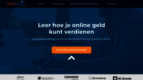 What Geldninja.nl website looked like in 2020 (5 years ago)
