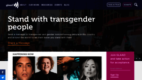 What Glaad.org website looked like in 2020 (4 years ago)