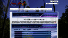 What Glendaleca.gov website looked like in 2020 (4 years ago)
