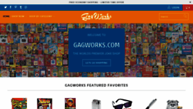 What Gagworks.com website looked like in 2020 (4 years ago)