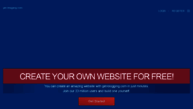 What Get-blogging.com website looked like in 2020 (4 years ago)