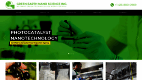 What Greenearthnanoscience.com website looked like in 2020 (4 years ago)