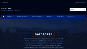 What Gatorcare.org website looked like in 2020 (4 years ago)
