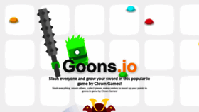 What Goons.io website looked like in 2020 (4 years ago)