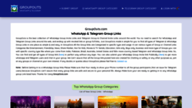 What Groupouts.com website looked like in 2020 (4 years ago)