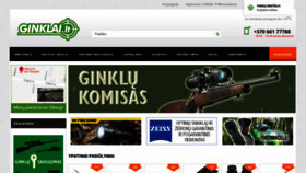 What Ginklai.lt website looked like in 2020 (4 years ago)