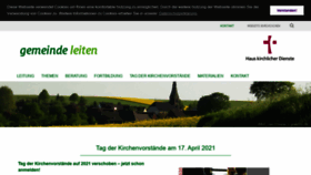 What Gemeinde-leiten.de website looked like in 2020 (4 years ago)